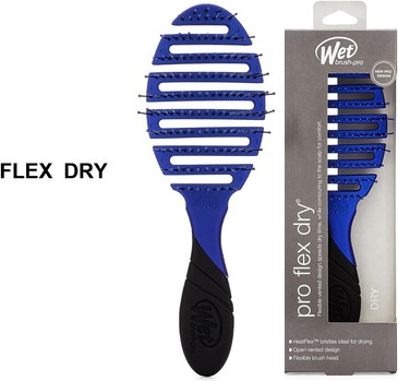 Detangler Efalock Wet Brush Pro Flex Dry Royal Blue
