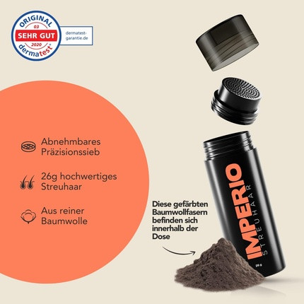 Hair Thickening Litter Imperio Salon Deluxe Gray