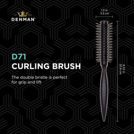 Круглая щетка Denman D71 для накручивания с двойной нейлоновой щетиной