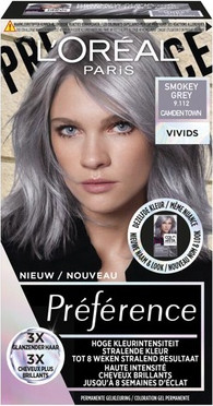 Haarfarbe L'Oreal Professional Preference Vivids Smokey Grey