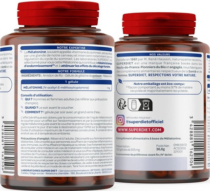 Superdiet Melatonin Schlafmittel gegen Jetlag