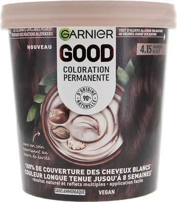 Permanente Haarfarbe ohne Ammoniak Garnier Permanente Haarfarbe ohne Ammoniak 90% natürliche Inhaltsstoffe