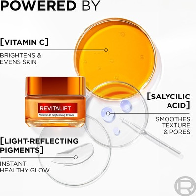 Cream L'Oreal Professional L'Oréal Paris Revitalift Vitamin C Brightening Cream for Face with Vitamin C