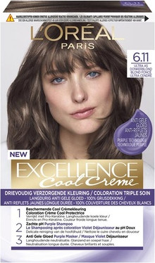 Haarfarbe L'Oreal Professional Excellence Cool Crme Ultra Asch Dunkelblond