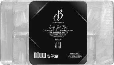 Nail Tips Beautynails Soft Gel Quadratisch Vorgeschliffen & Matt