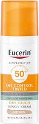 Gel-Creme Eucerin Sun Oil Control Getönt LSF50+ Medium