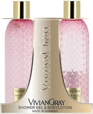 Shower Gel and Body Lotion Vivian Gray White Musc Pineapple Set