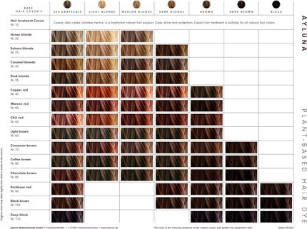 Herbal Hair Dye Ayluna Hair Colour Cassia Clear