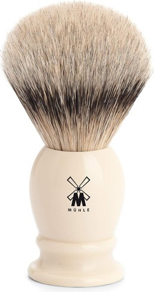 Shaving Brush Muhle Classic Silvertip Badger Medium Faux Ivory