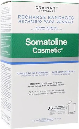 Сменные бинты Somatoline Дренажное Шоковое Редуцирующее Действие