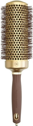 Rundbürste Olivia Garden Expert Blowout Speed Gewellte Borsten Gold & Braun