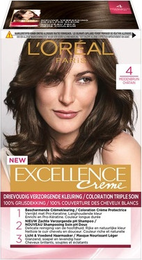 Haarfarbe L'Oreal Professional Excellence Crme Mittelbraun