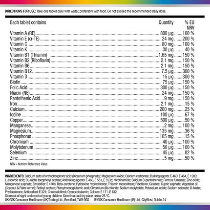 Multivitamin- & Mineraltabletten Centrum Men 50+
