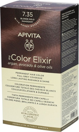 Hair Color Apivita My Color Elixir 735 Golden Brown