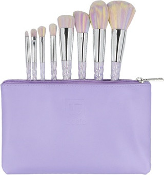 Pinselset Ilu Basic Set 8 Make-up-Pinsel mit Einhorn-Pastell-Tasche