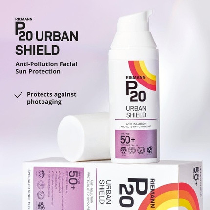 Gesichts-Sonnenschutzcreme Riemann Urban Shield LSF 50+