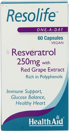 Capsules Health Aid Resolife Resveratrol