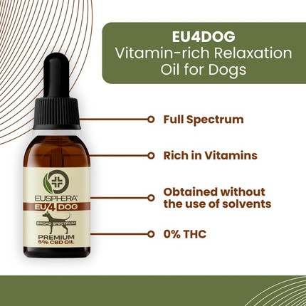 Oil Eusphera Eu4dog Calming Oil for Dogs with Natural Ingredients