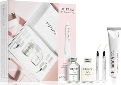 Fillerina Hautpflege-Set mit Hyaluronsäure, Füll-Effekt Stufe 5