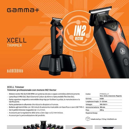 Gamma Gamma+ Trimmer Xcell Trimmeri