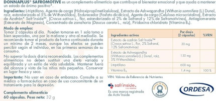 Dietary Supplement Donnaplus Safromotive