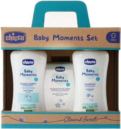 Körperpflege-Set mit Shampoo und Eau de Cologne Chicco Baby Moments