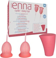 Менструальная чаша Enna Cycle Easy со стерилизационным контейнером, Размер M
