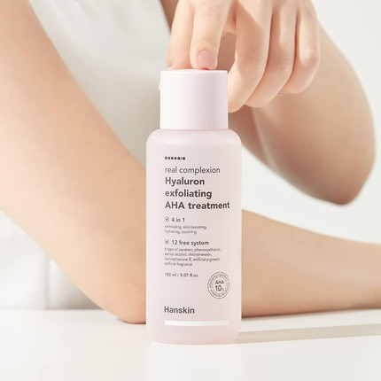 Toner Hanskin Hanskin Real Tez Hyaluronic AHA Exfoliating Treatment Sonic