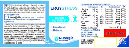 Food Complement Nutergia Ergystress
