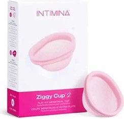 Wiederverwendbare Menstruationstasse Intimina Ziggy Cup 2 Ultradünn Flat-Fit