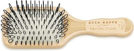 Flach- und Paddelbürste Acca Kappa Protection Buchenholz mit Schlaufen-Nylon-Borsten, Reisegröße