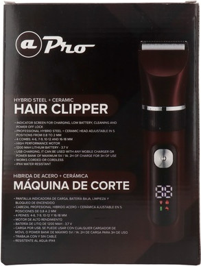 Hair Clippers Albi Pro Hybrid Steel Ceramic Cutting Machine