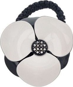 Haargummis Araban Haargummi Araban Blume Schwarz Weiß