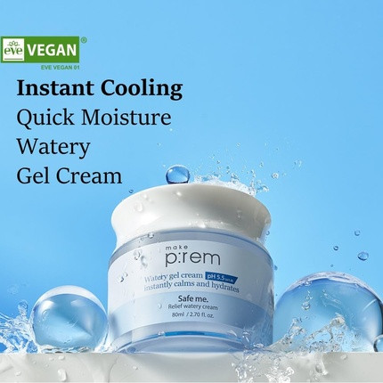 Yuz uchun krem Make P:Rem Safe Me Relief Watery Cream