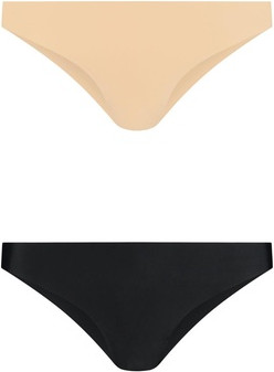 Bikinis Bye Bra Invisible Brazilian Style High Waist Seamless Smooth Edges 2-Pack