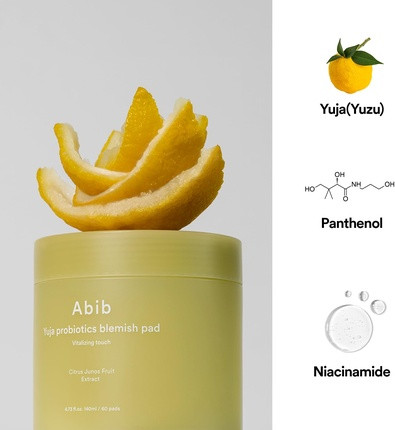 Abib Yuja Probiotics Blemish Pad Vitalizing Touch Toner Pad