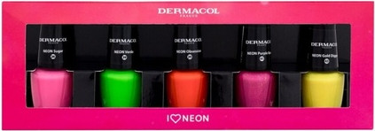 Набор лаков для ногтей Dermacol Neon Nail Polishes 2023