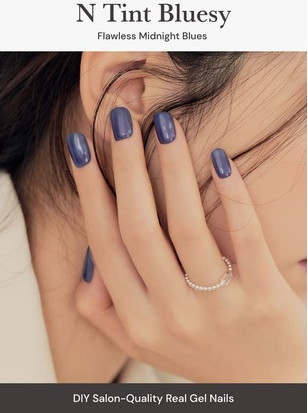 Semi Cured Gel Nail Strips Ohora N Tint Bluesy