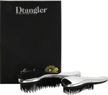 Detangler Set Dtangler Miraculous Silver Hair Brushes