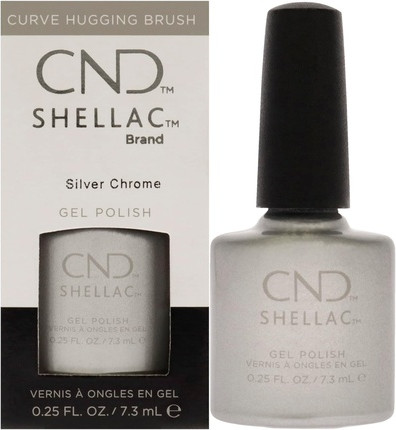 Gel Polish Cnd Shellac Silver Chrome