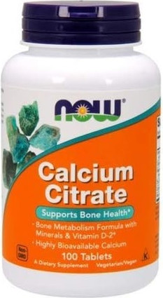 Tabletten Calciumcitrat Now Foods