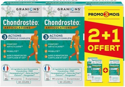 Tablets Markenlos Granions Chondrosteo + Joints Set of 3
