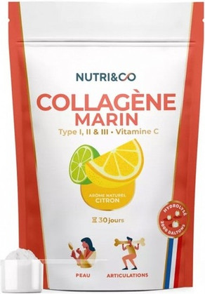 Nutri&Co Meereskollagen Typ I, II und III mit Vitamin C