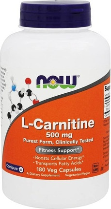 Now Foods L-Carnitine 500mg qo'shimchasi