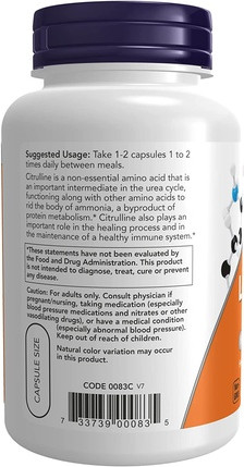 Capsules Now Foods L-Citrulline