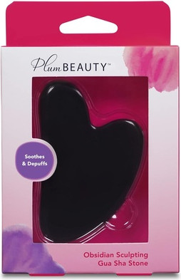 Gua Sha Stein Plum Beauty Obsidian Gesichtsstyler