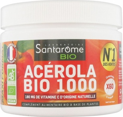 Organic Herbal Supplement Markenlos Santarome Bio Acerola 1000