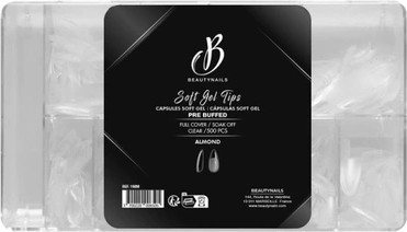 Nail Tips Beautynails Coffin Almond Pre Buffed & Matte