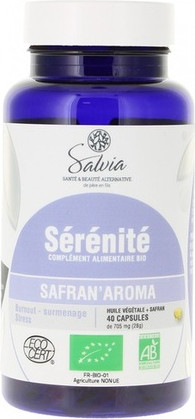 Capsules Salvia Nutrition Saffron Aroma Serenity Organic