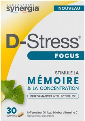 Dietary Supplement Markenlos Synergia D-Stress Focus